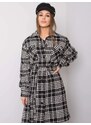 FPrice Dámsky kabát LK EN 508342 2.68 čiernobiely