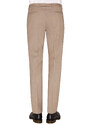 Pánske béžové vlnené oblekové nohavice CLUB OF GENTS slim fit