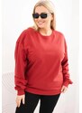 Kesi Dámska mikina s kruhovým dizajnom Plus Size bavlnená basic s okrúhlym výstrihom