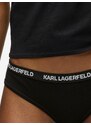 Karl Lagerfeld Nohavičky čierna / prírodná biela