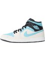 Jordan Členkové tenisky 'AIR JORDAN 1 MID SE' nebesky modrá / čierna / biela