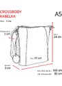 Kožená kabelka crossbody Noelia Bolger koňaková NB 2086 KO