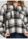 Sinsay - Károvaná bunda typu shacket - čierna