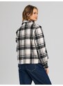Sinsay - Károvaná bunda typu shacket - čierna
