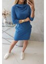 Kesi Denim dress with a hood and pockets