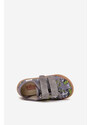 Kapcie Barefoot Chłopięce Z Grafiką Milami Szare Saphira