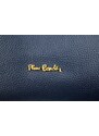 Modrá kožená talianska crossbody kabelka Pierre Cardin 1921 Navy NovaKabelka.sk