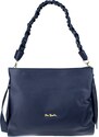 Modrá kožená talianska crossbody kabelka Pierre Cardin 1921 Navy NovaKabelka.sk