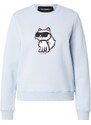 Karl Lagerfeld Mikina 'Ikon' svetlomodrá / čerešňová / čierna / biela