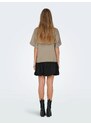 ONLY Tričko 'ONLLUCY' kaki / čierna / biela
