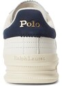 Polo Ralph Lauren Nízke tenisky 'HTR AERA' námornícka modrá / zlatá / šedobiela