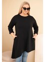 Kesi Dámska dlhá mikina Plus Size s voľným strihom