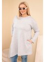Kesi Dámska dlhá mikina Plus Size s voľným strihom