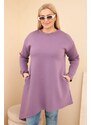 Kesi Dámska dlhá mikina Plus Size s voľným strihom