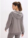 bonprix Funkčná mikinová bunda, termo, rýchlo schnúca, farba šedá