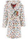 SunCity Dievčenský vianočný coral fleece župan s kapucňou Minnie Mouse