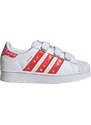 ADIDAS ORIGINALS Tenisky 'Disney Superstar' ružová / červená / čierna / biela