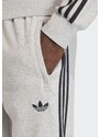 ADIDAS ORIGINALS Nohavice '3-STRIPES' svetlosivá / čierna