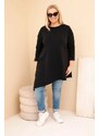 Kesi Dámska dlhá mikina Plus Size s voľným strihom