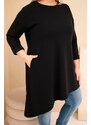 Kesi Dámska dlhá mikina Plus Size s voľným strihom