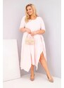 Kesi Włoski Plus size šaty s asymetrickým lemom