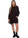 FPrice Šaty RV TU 5184.93P tmavo hnedá