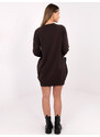 FPrice Šaty RV TU 5184.93P tmavo hnedá