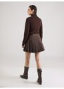 ABOUT YOU Sukňa 'Ruth' tmavohnedá / biela