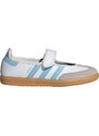 ADIDAS ORIGINALS Baleríny 'Samba' tmavobéžová / svetlomodrá / biela