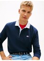 Tommy Jeans Tričko 'ESS' tmavomodrá / biela