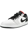 Jordan Nízke tenisky 'Air Jordan 1' sivá / svetlosivá / čierna