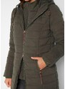 bonprix Prešívaný kabát, 2v1 vzhľad, farba zelená
