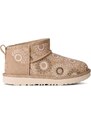 Detské zimné semišové topánky UGG KIDS' CLASSIC ULTRA MINI SUN STITCH