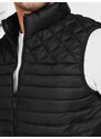 Pánska prešívaná vesta čierna FashionStreet TX5076