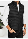 Pánska prešívaná vesta čierna FashionStreet TX5076