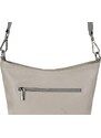 Sivá kožená talianska crossbody kabelka Amalia Grigia Perla II NovaKabelka.sk