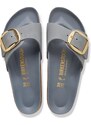 Birkenstock dámske nubukové šľapky na plochej podrážke Madrid Big Buckle