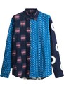 Desigual Košeľa azúrová / tmavomodrá / červená / biela