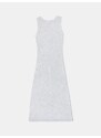 Sinsay - Maxi šaty bez rukávov s viskózou - strieborná