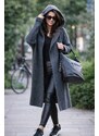 Fashionweek Dlhý Kardigan s kapucňou HONEY