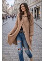 Fashionweek Dlhý Kardigan s kapucňou HONEY