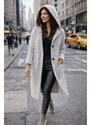 Fashionweek Dlhý Kardigan s kapucňou HONEY
