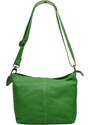 Zelená kožená talianska crossbody kabelka Batilda Verde s prídavným pruhom IX NovaKabelka.sk