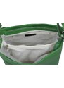 Zelená kožená talianska crossbody kabelka Batilda Verde s prídavným pruhom IX NovaKabelka.sk